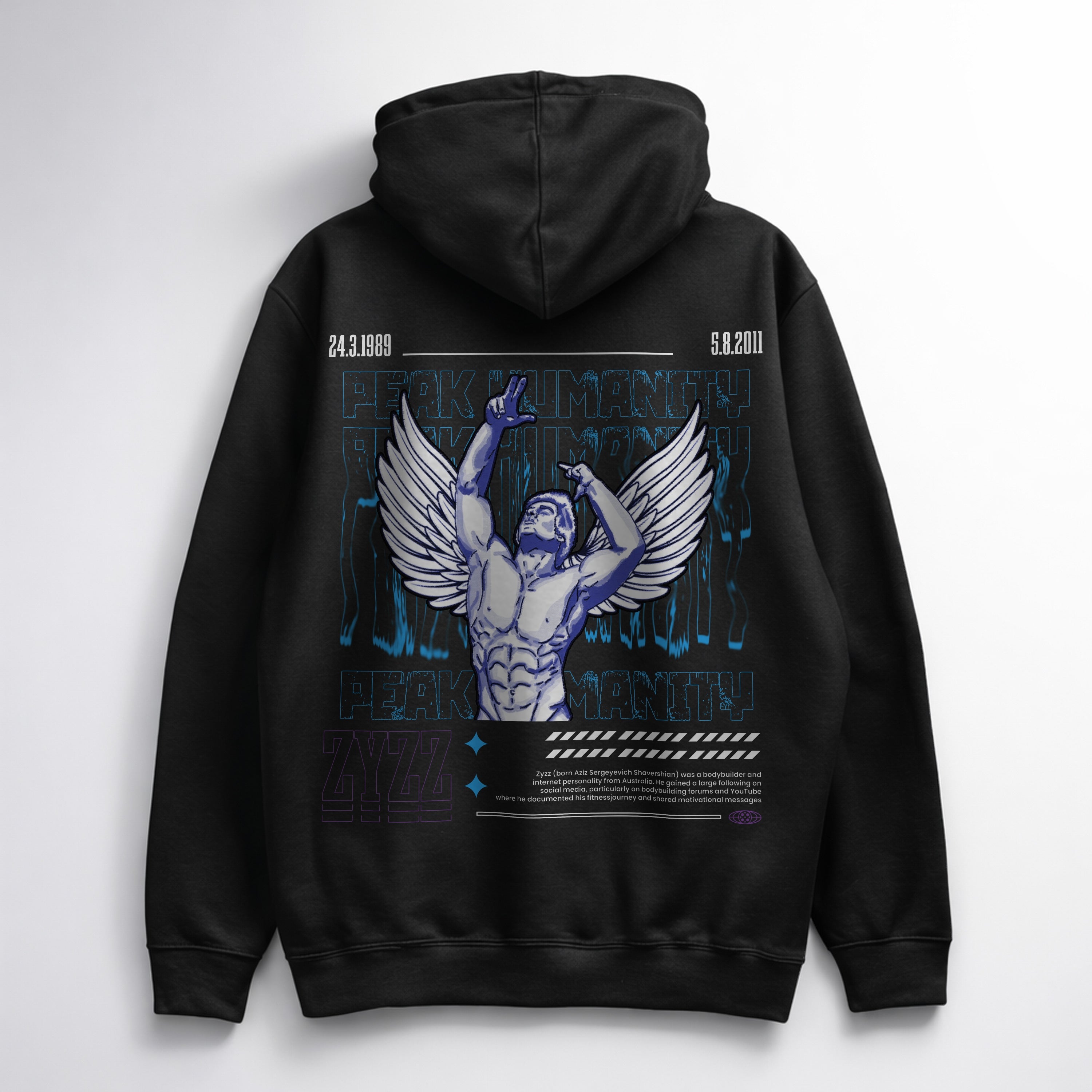 ZYZZ OVERSIZE HOODIE (BACKPRINT)