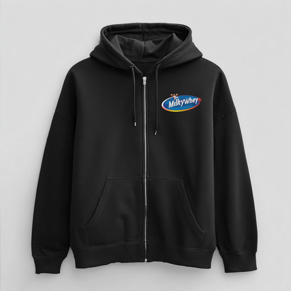 MILKY WHEY OVERSIZE ZIPPER (FRONTPRINT)