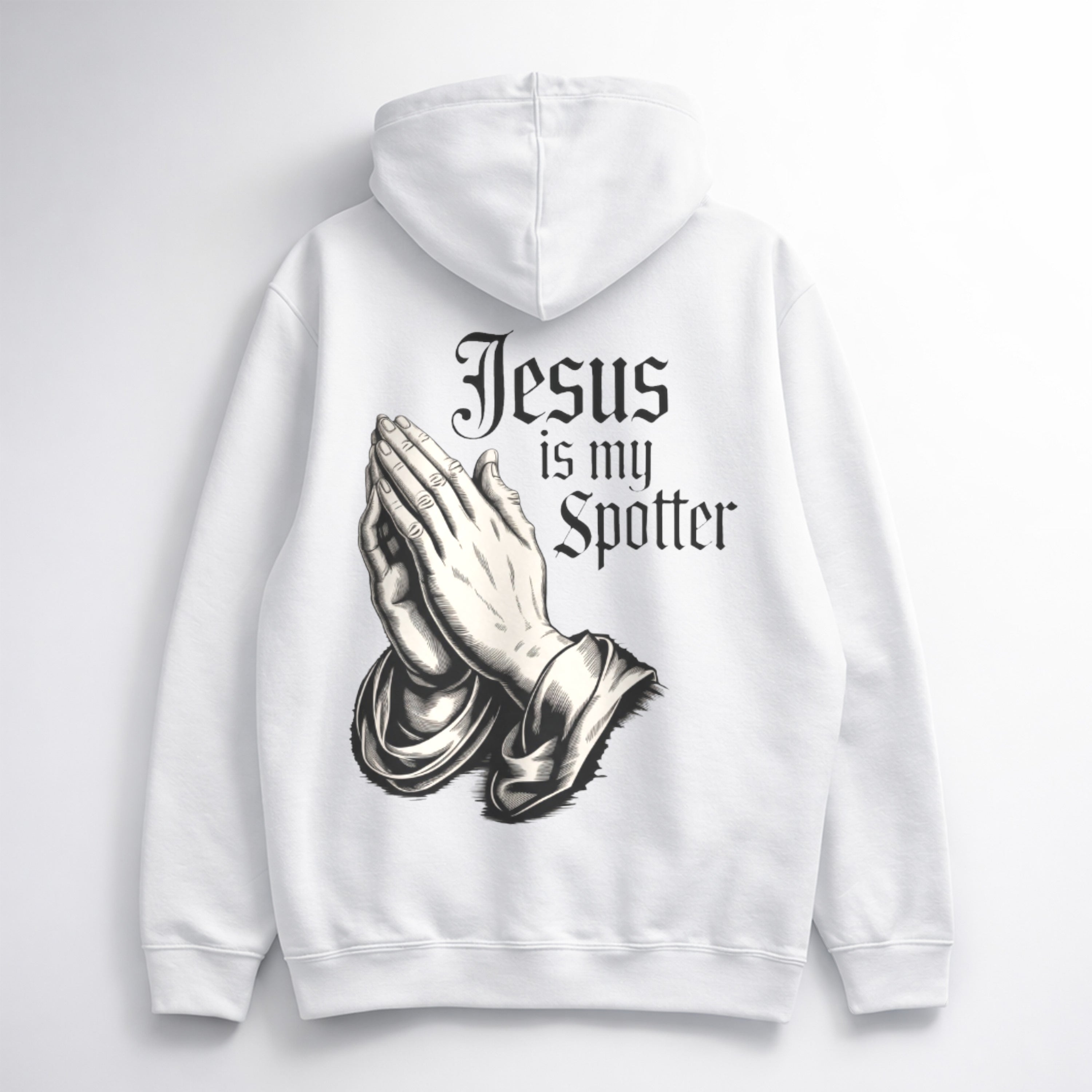 Jesus is my Spotter Oversize Hoodie (Backprint)