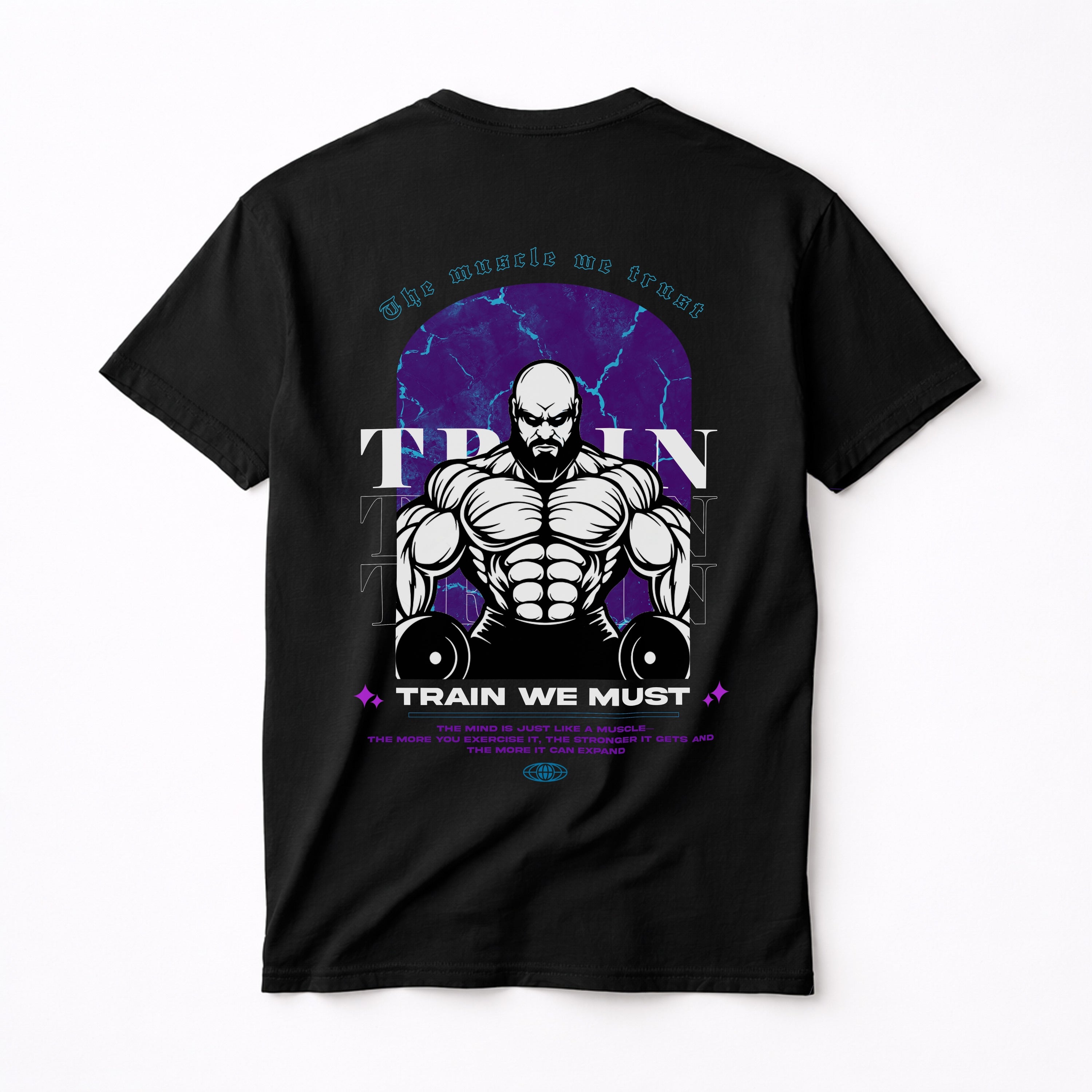 THE MUSCLE WE TRUST SHIRT (BACKPRINT)