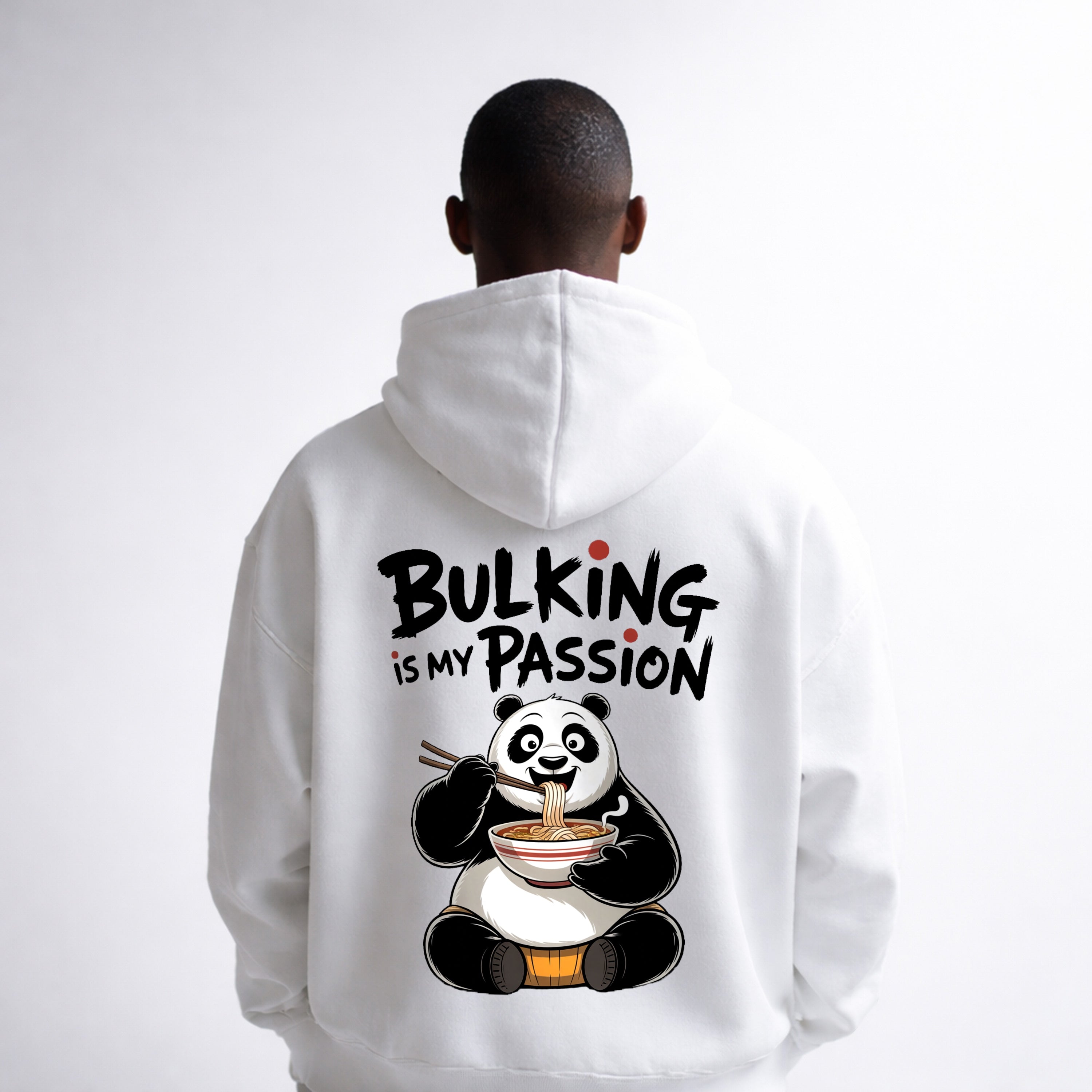 Bulking is my Passion Oversize Hoodie (Backprint)