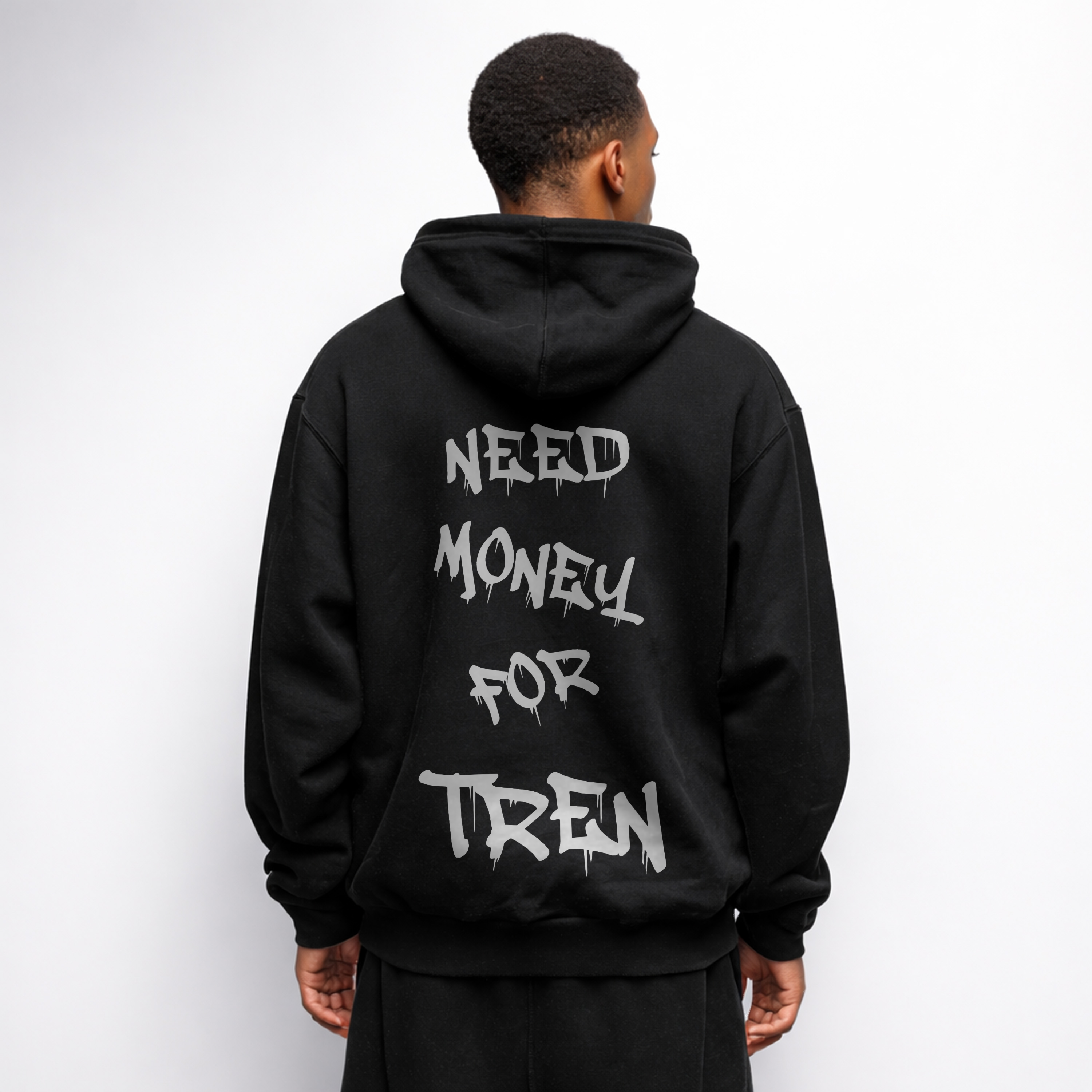 Need Money Oversize Hoodie (Backprint)