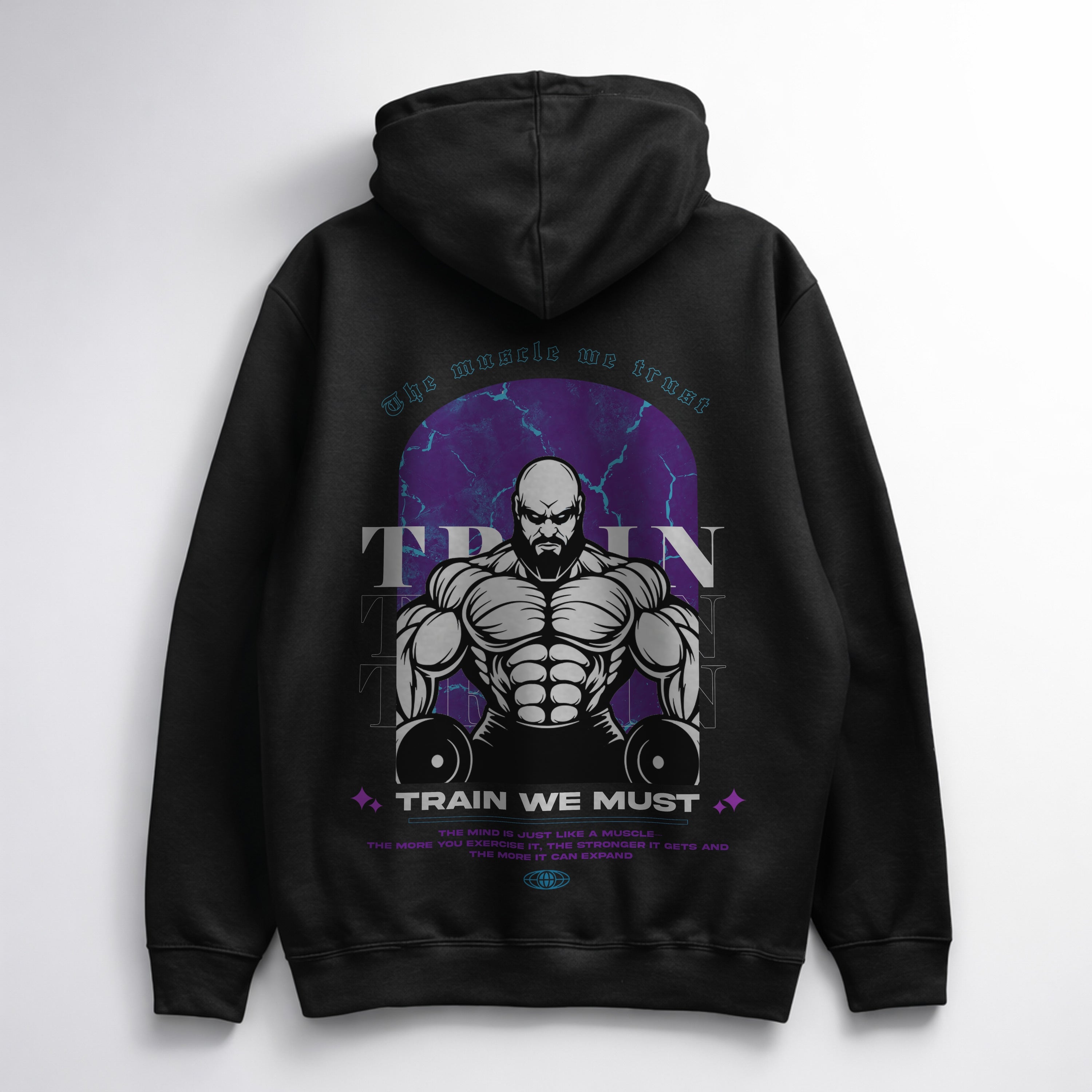 THE MUSCLE WE TRUST OVERSIZE HOODIE (BACKPRINT)