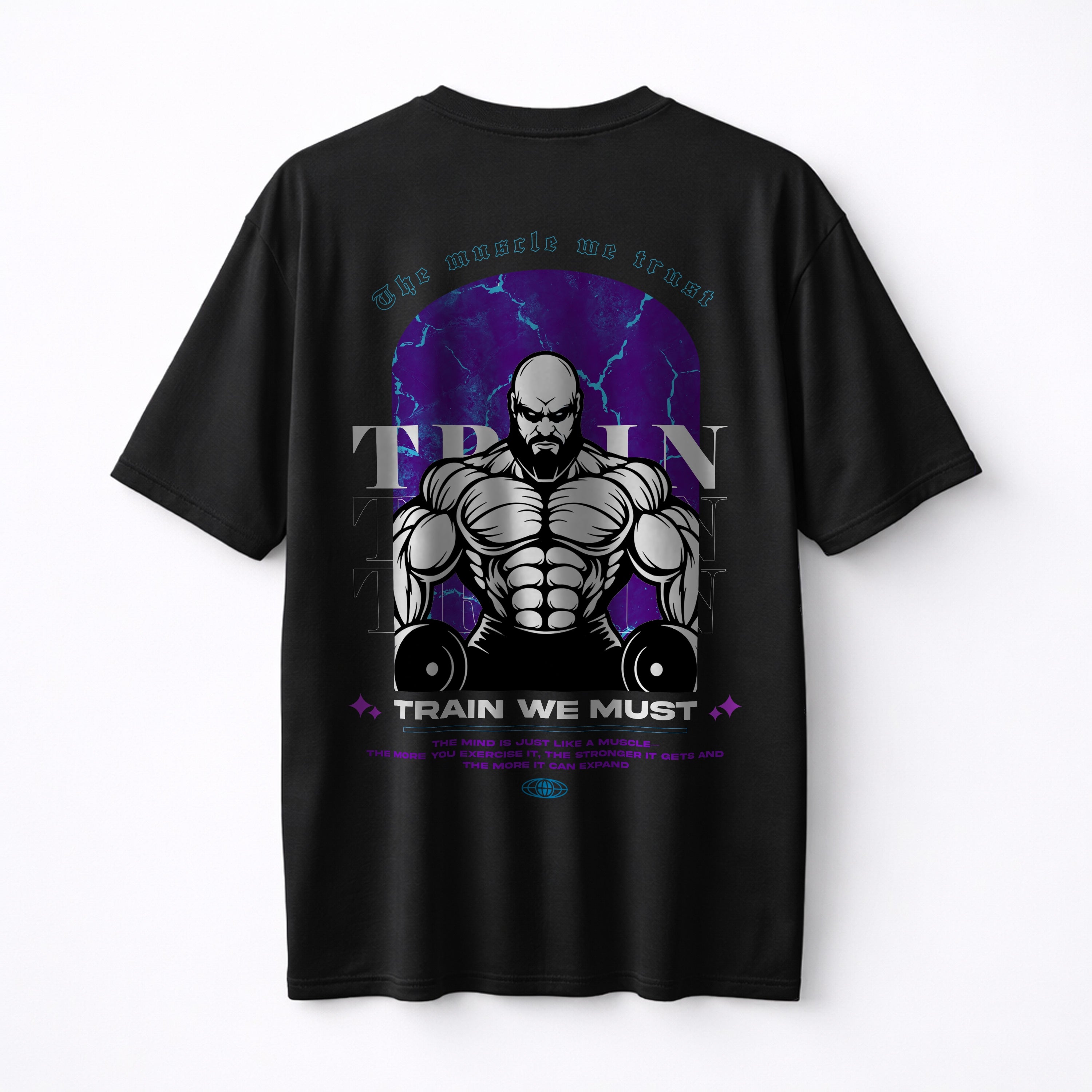 THE MUSCLE WE TRUST OVERSIZE SHIRT (BACKPRINT)