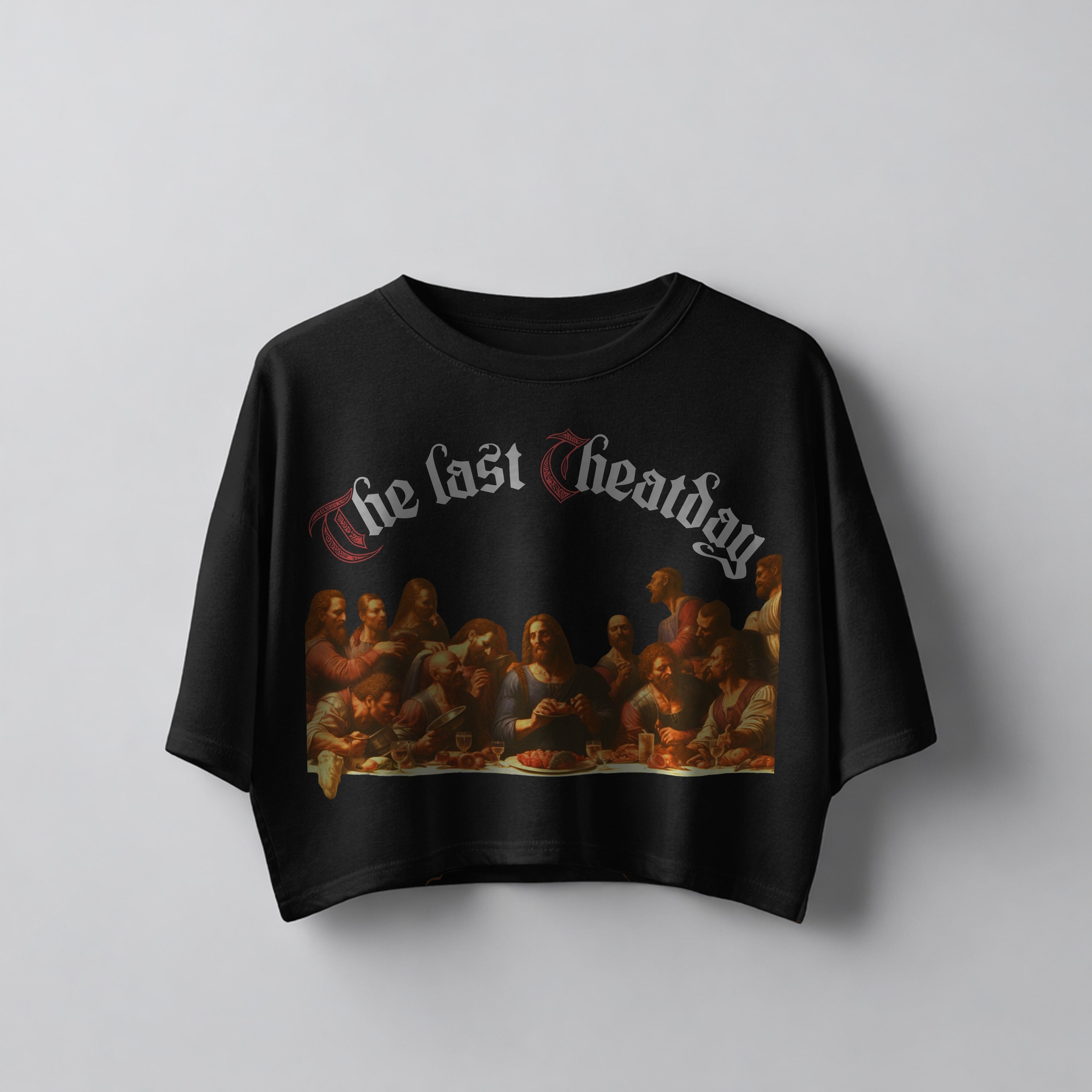 CHEATDAY OVERSIZE CROP TOP (FRONTPRINT)