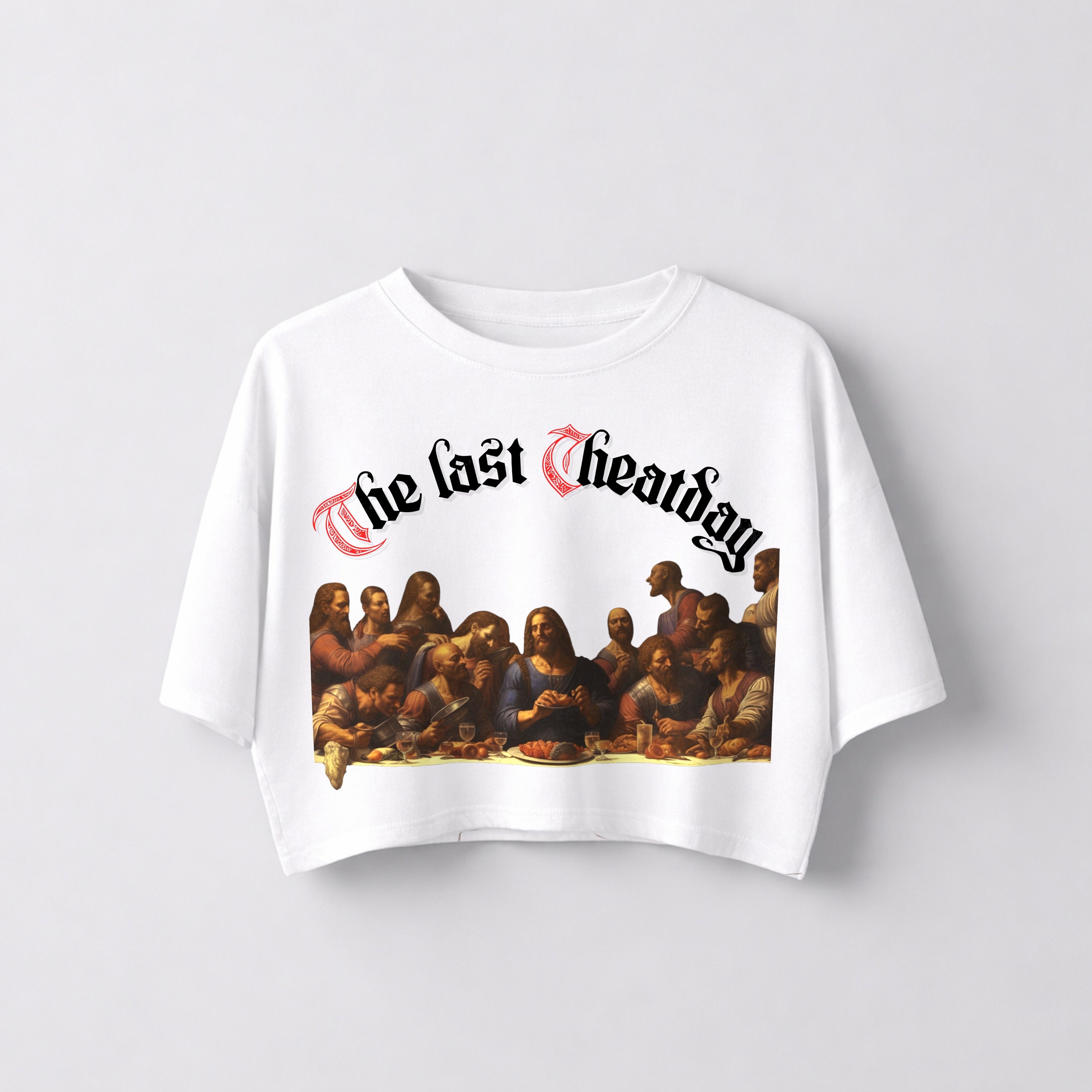 CHEATDAY OVERSIZE CROP TOP (FRONTPRINT)
