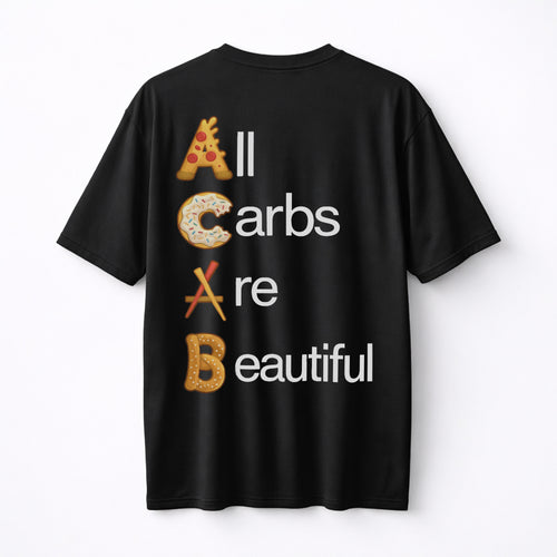 AllCarbsAreBeautiful Oversize Shirt (Backprint)