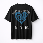 Pretty Couples Love Gym Oversize Shirt (Backprint)