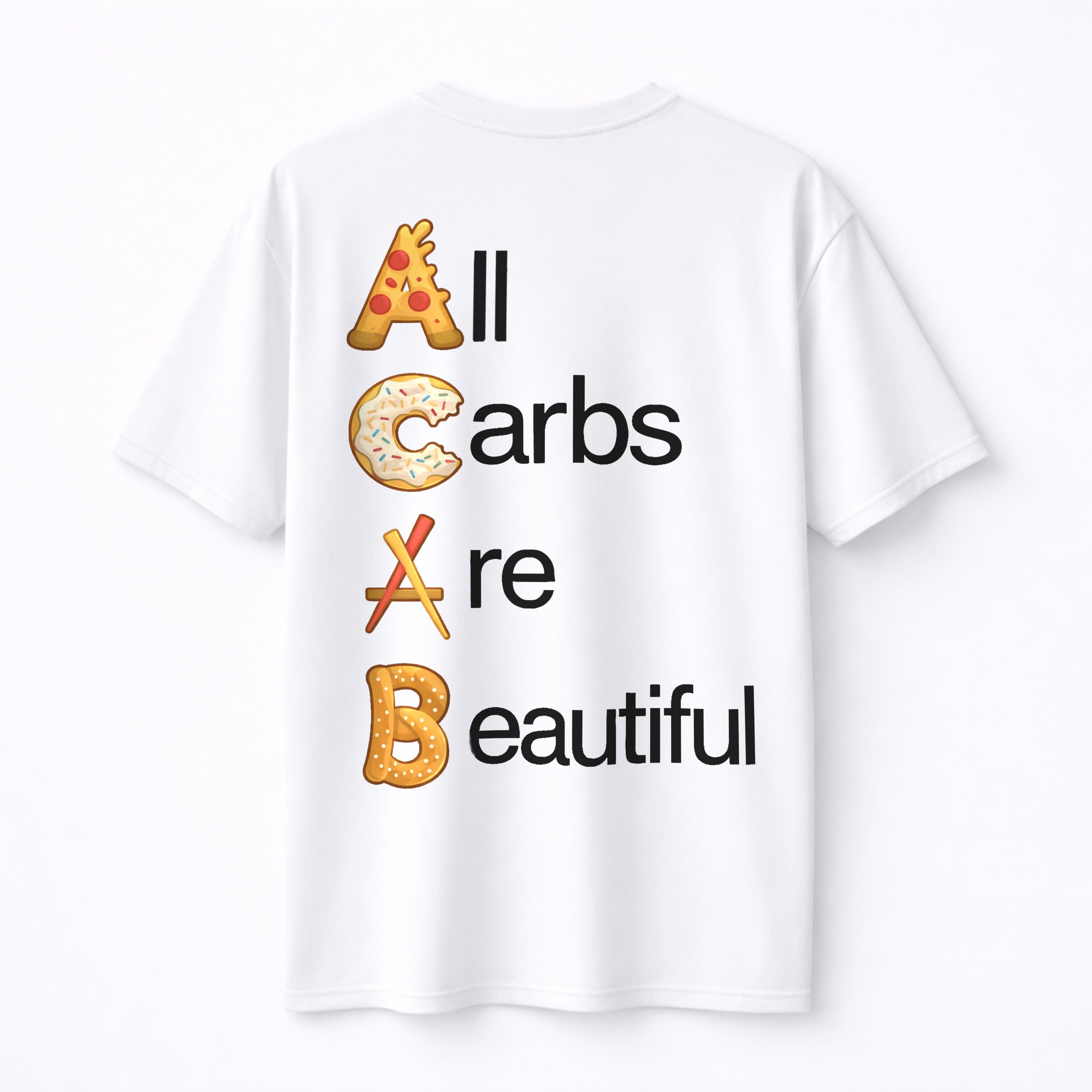 AllCarbsAreBeautiful Oversize Shirt (Backprint)