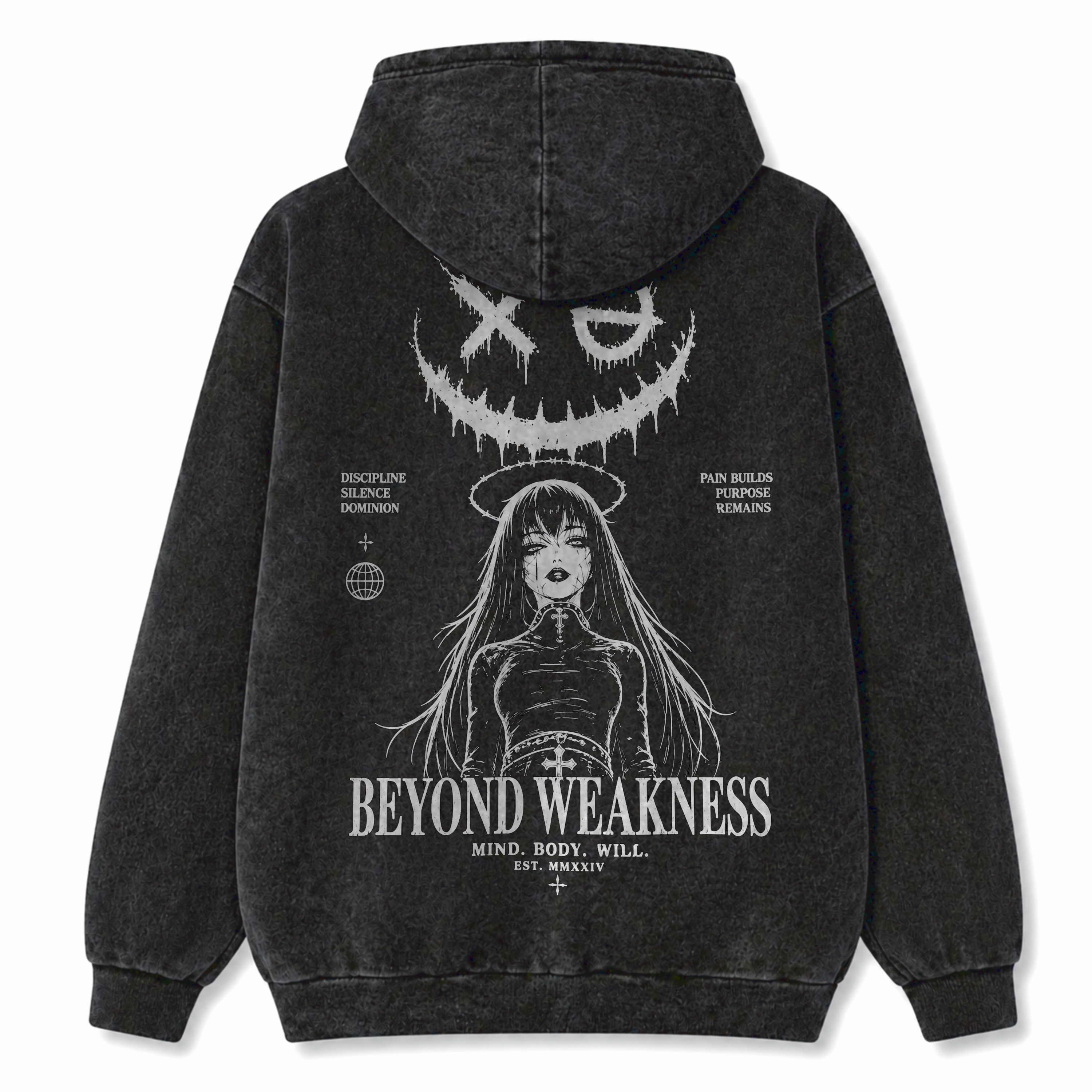 BEYOND WEAKNESS | WASHED OVERSIZE HOODIE