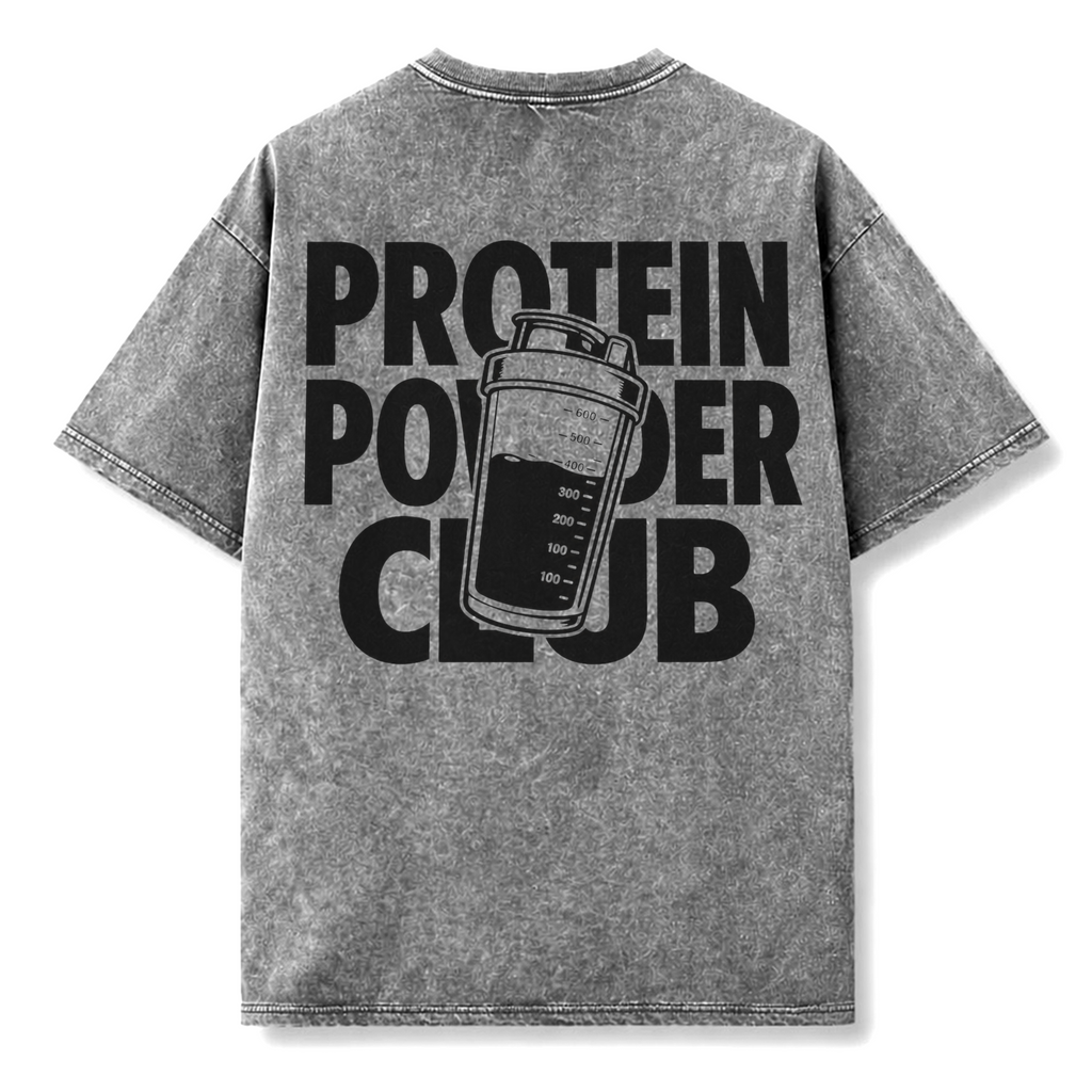 PROTEIN CLUB | WASHED OVERSIZE SHIRT