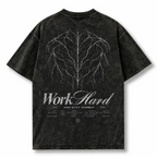 WORK HARD | WASHED OVERSIZE SHIRT