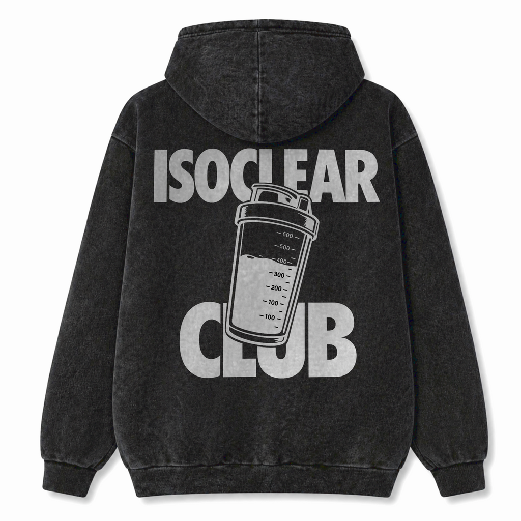 ISOCLEAR CLUB | WASHED OVERSIZE HOODIE