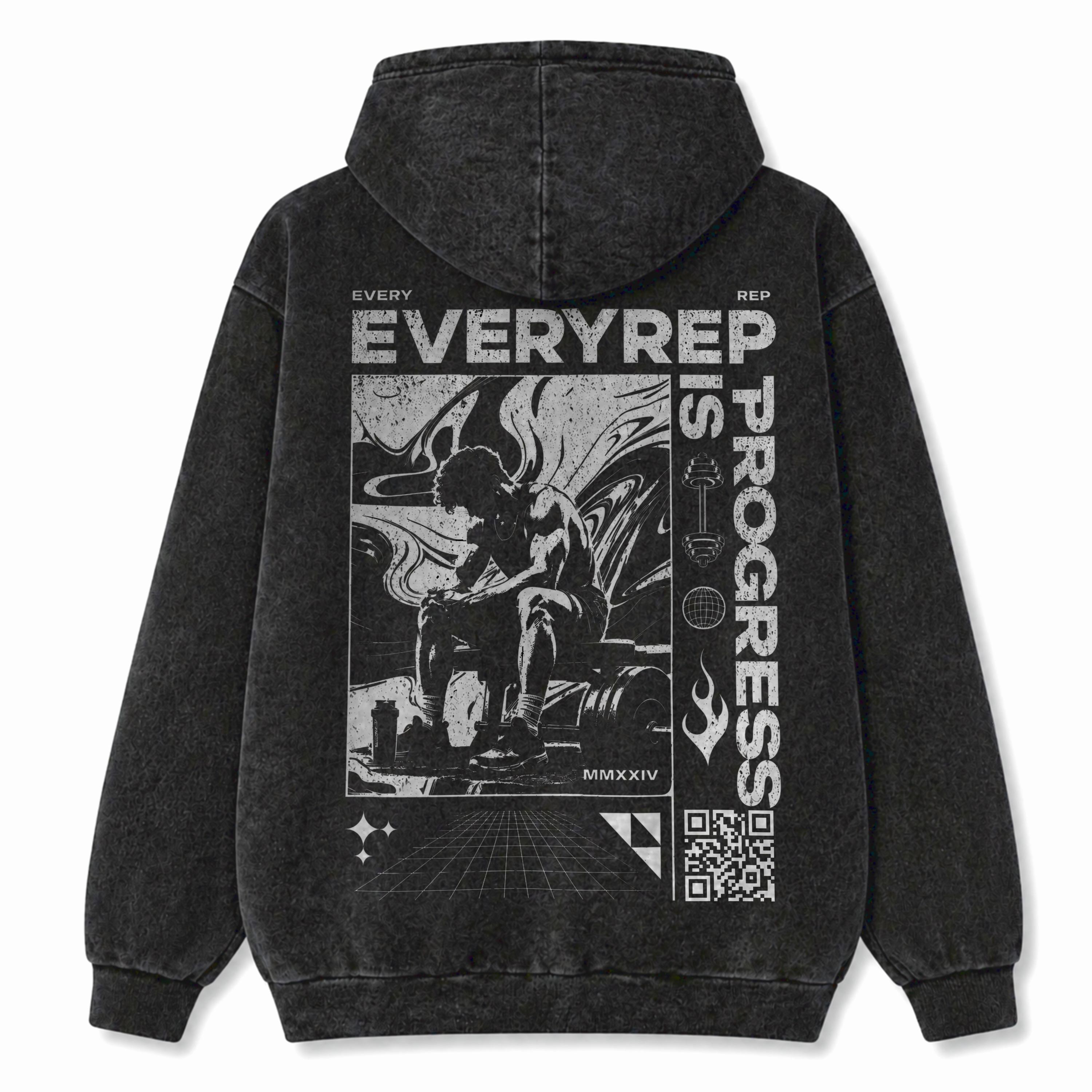 EVERY REP | WASHED OVERSIZE HOODIE
