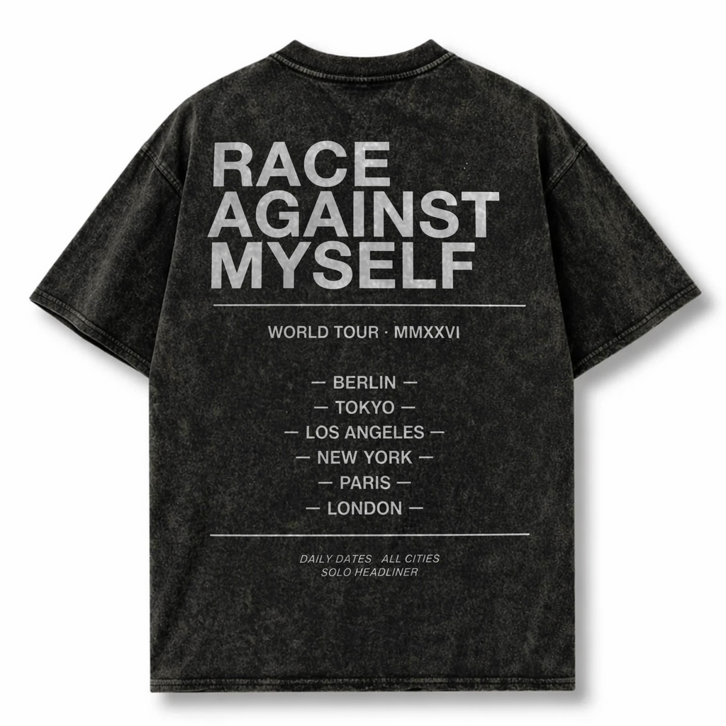 AGAINST MYSELF | WASHED OVERSIZE SHIRT
