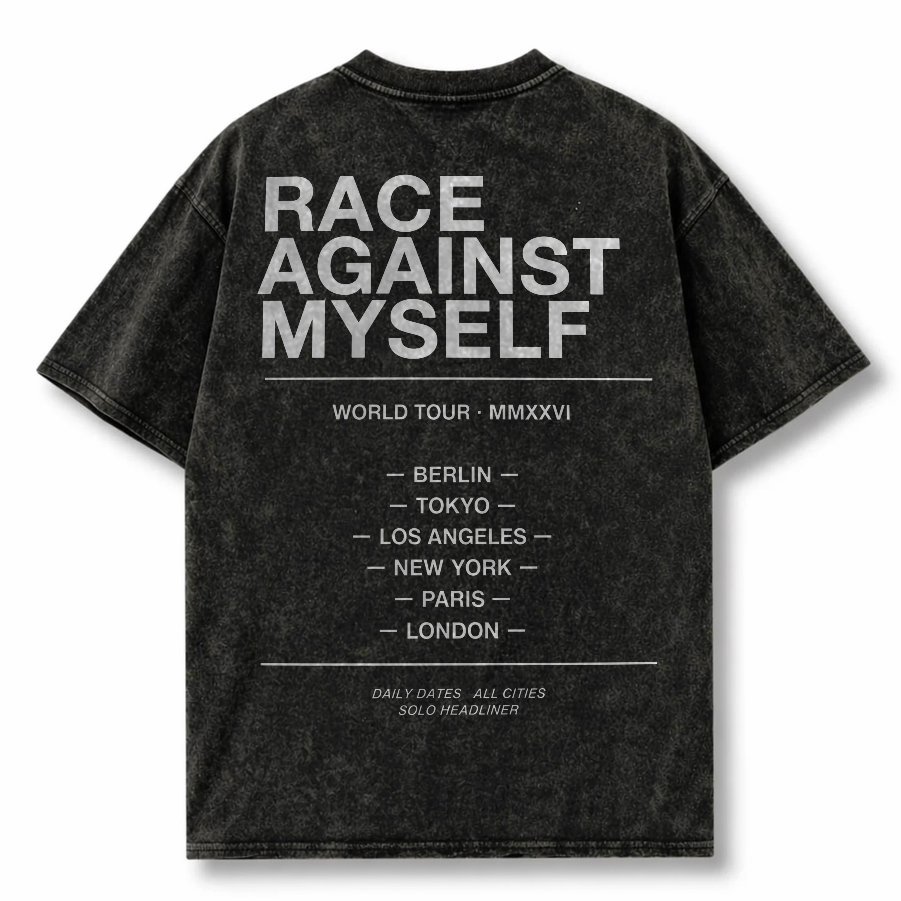 AGAINST MYSELF | WASHED OVERSIZE SHIRT