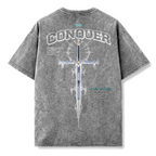 CONQUER | WASHED OVERSIZE SHIRT