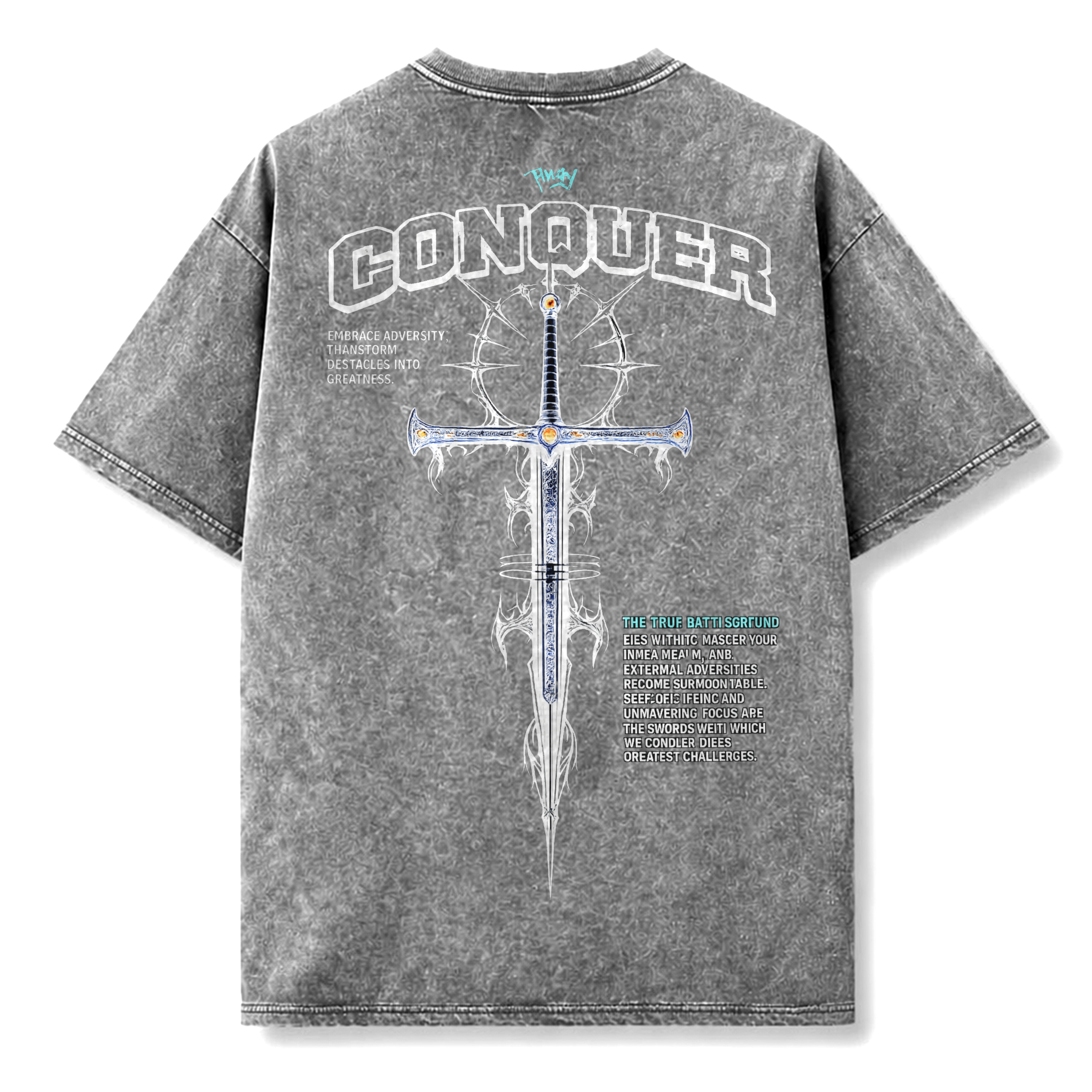 CONQUER | WASHED OVERSIZE SHIRT