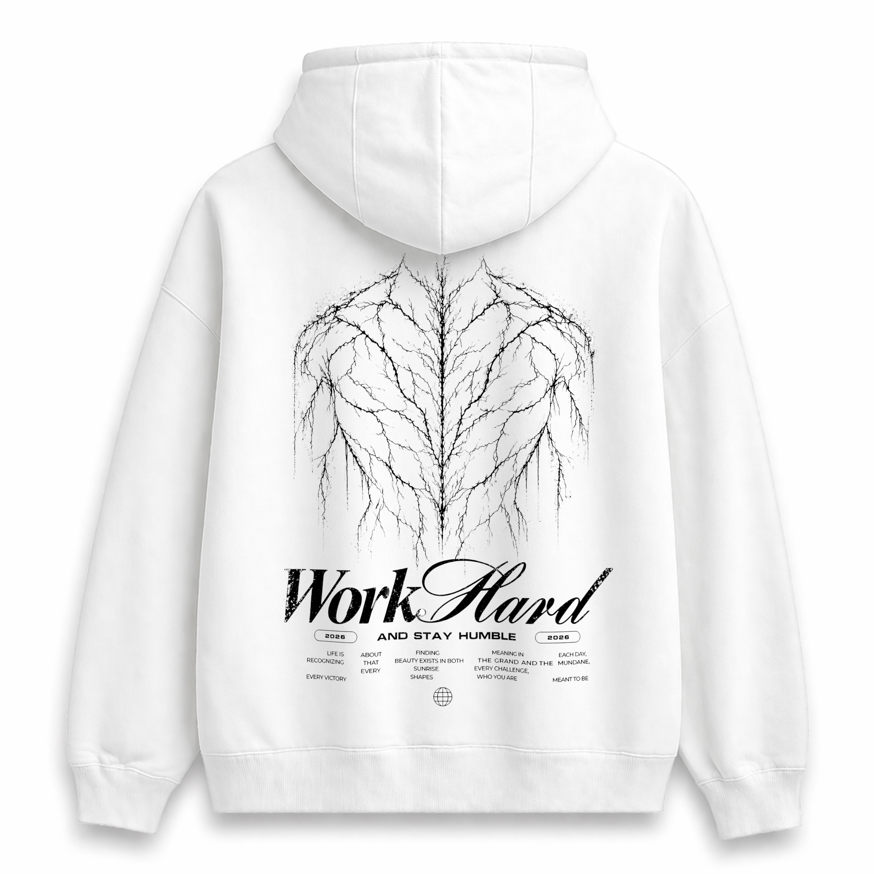 WORK HARD | OVERSIZE ZIPPER