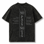 NO PAIN NO GAIN | WASHED OVERSIZE SHIRT