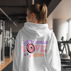 Pretty Girls Love Gym Oversize Hoodie (Backprint)