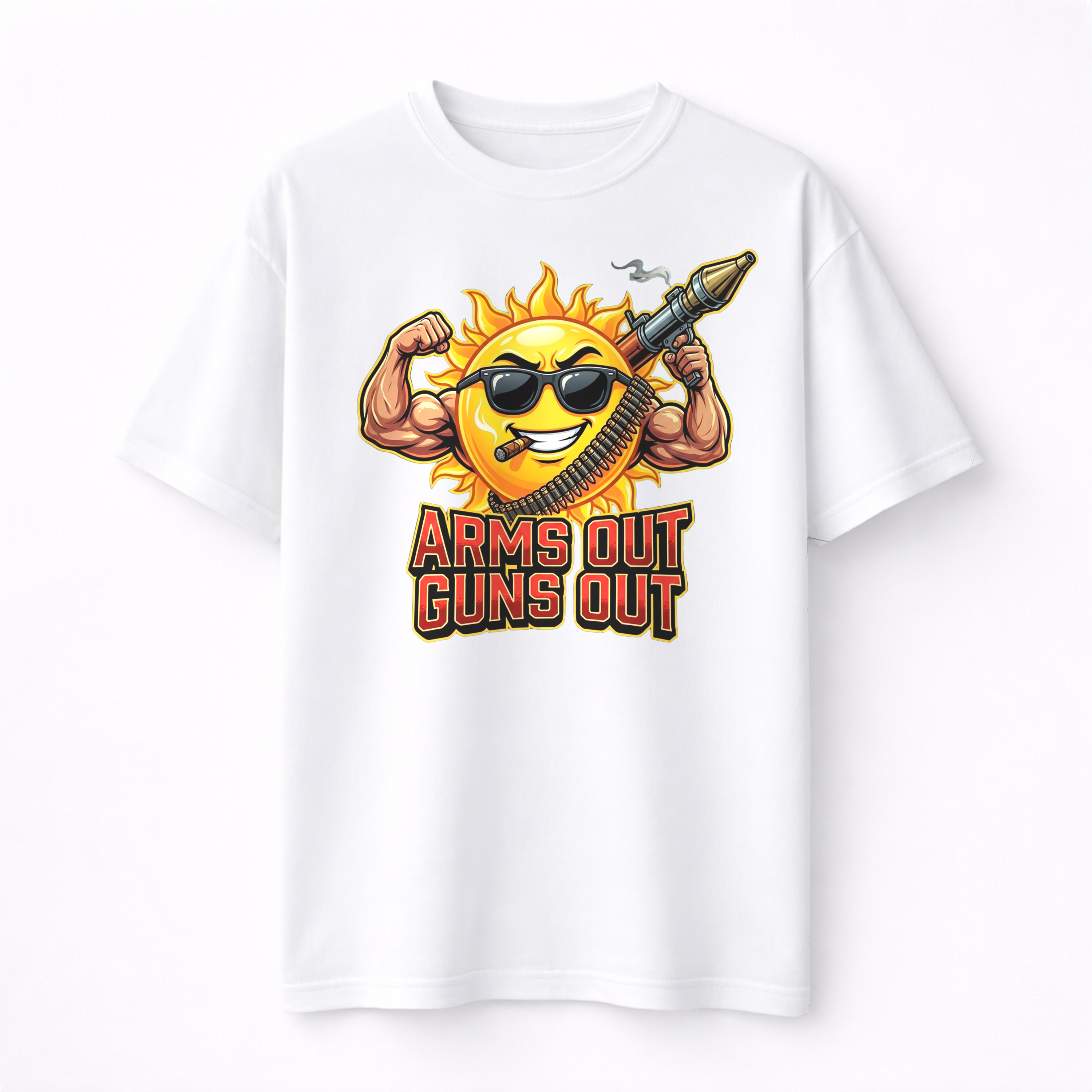 ArmsOutGunsOut Oversize Shirt (Frontprint)