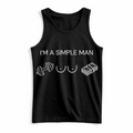 Simple Man Tank Top (Frontprint)