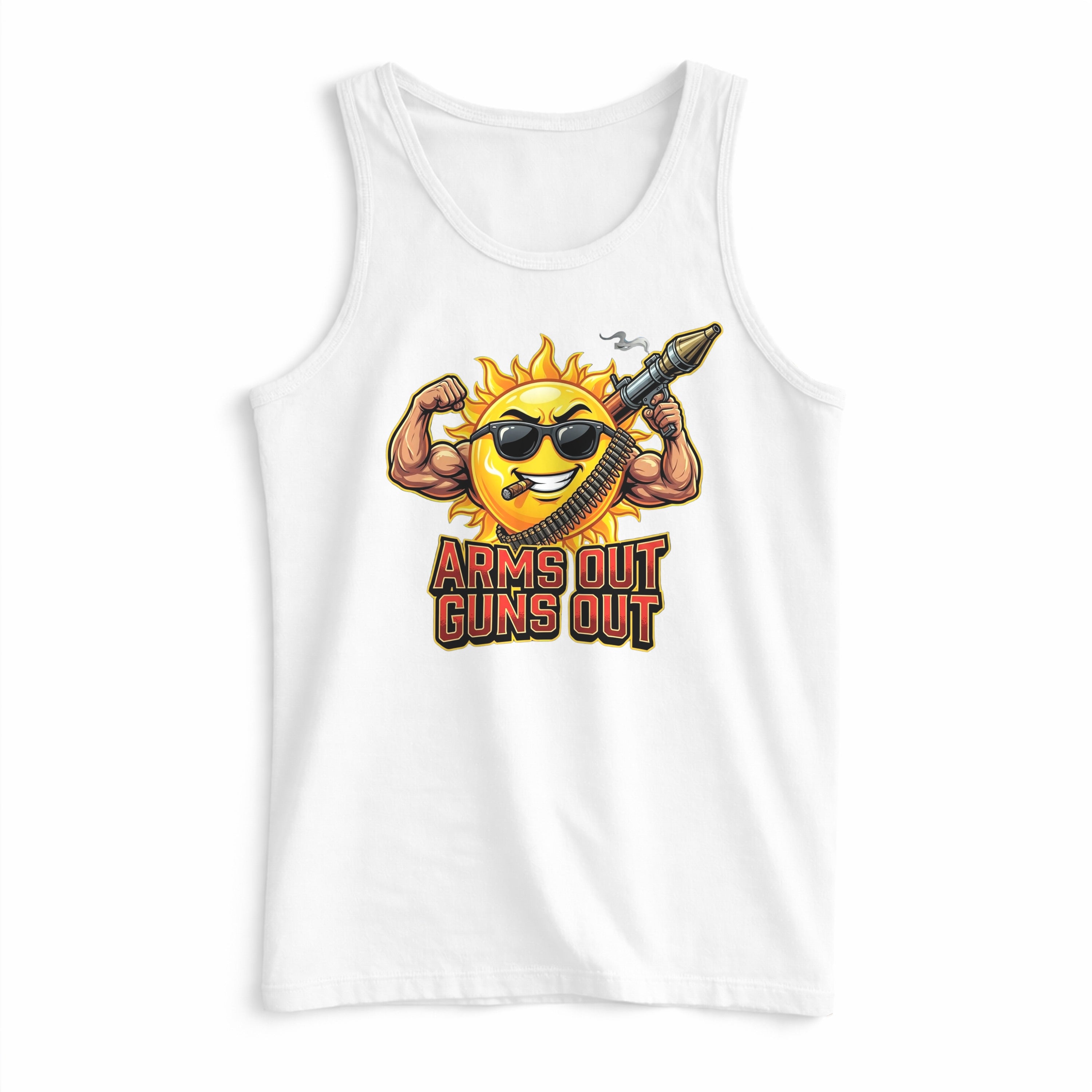 ArmsOutGunsOut Tank Top (Frontprint)
