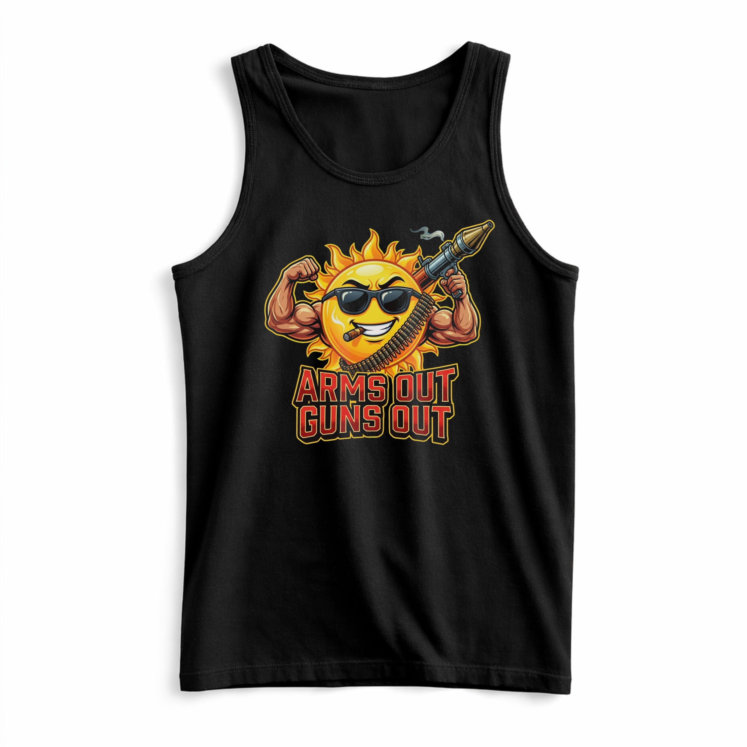 ArmsOutGunsOut Tank Top (Frontprint)
