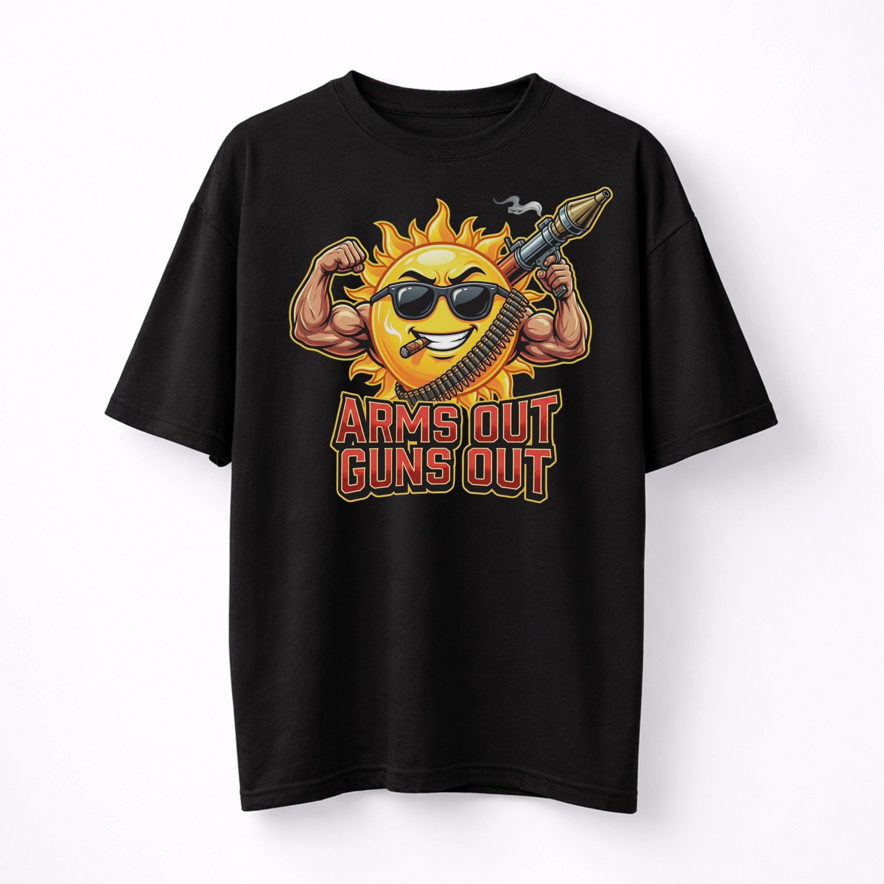 ArmsOutGunsOut Oversize Shirt (Frontprint)