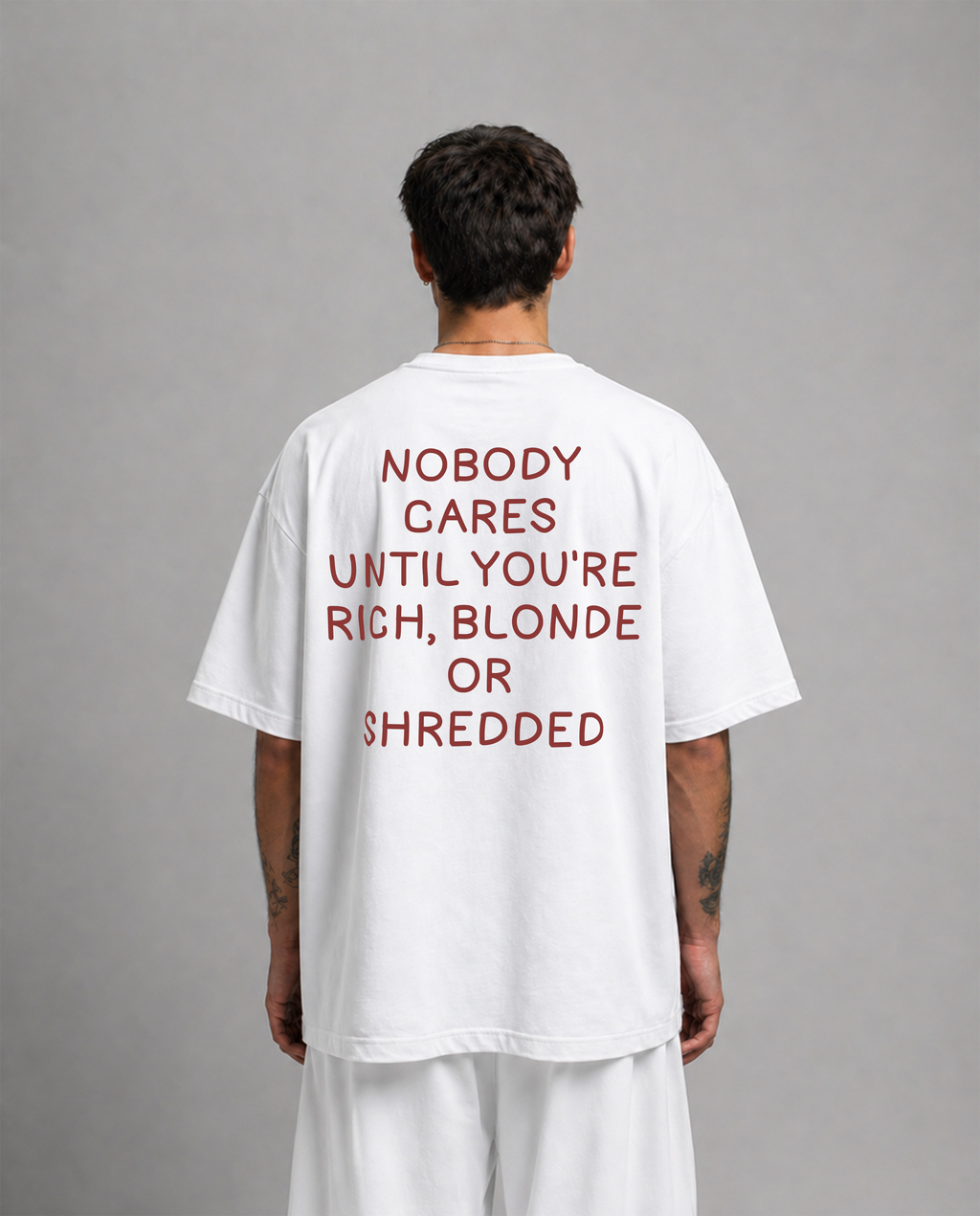 OVERSIZE SHIRT | RICH BLONDE SHREDDED