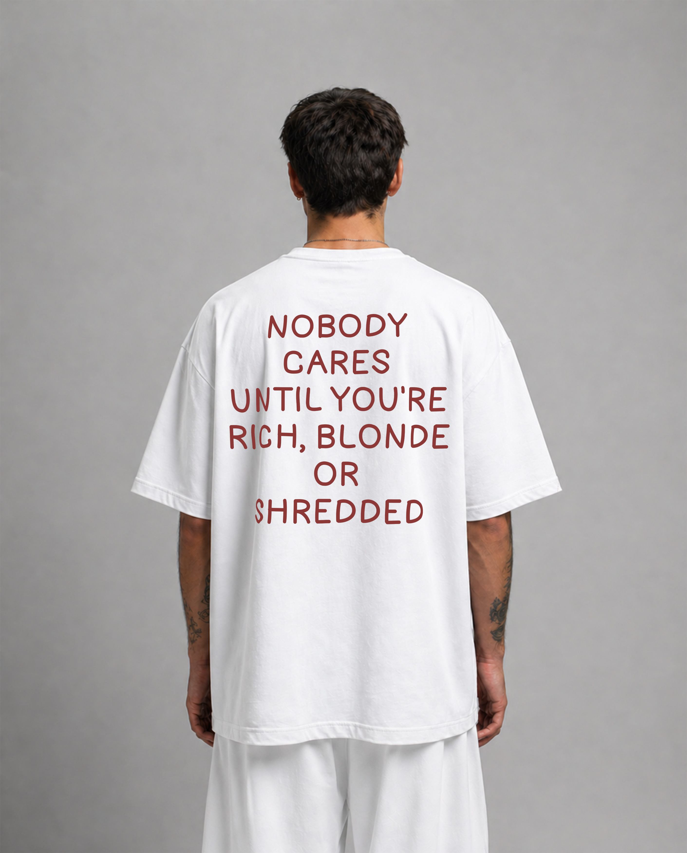 OVERSIZE SHIRT | RICH BLONDE SHREDDED