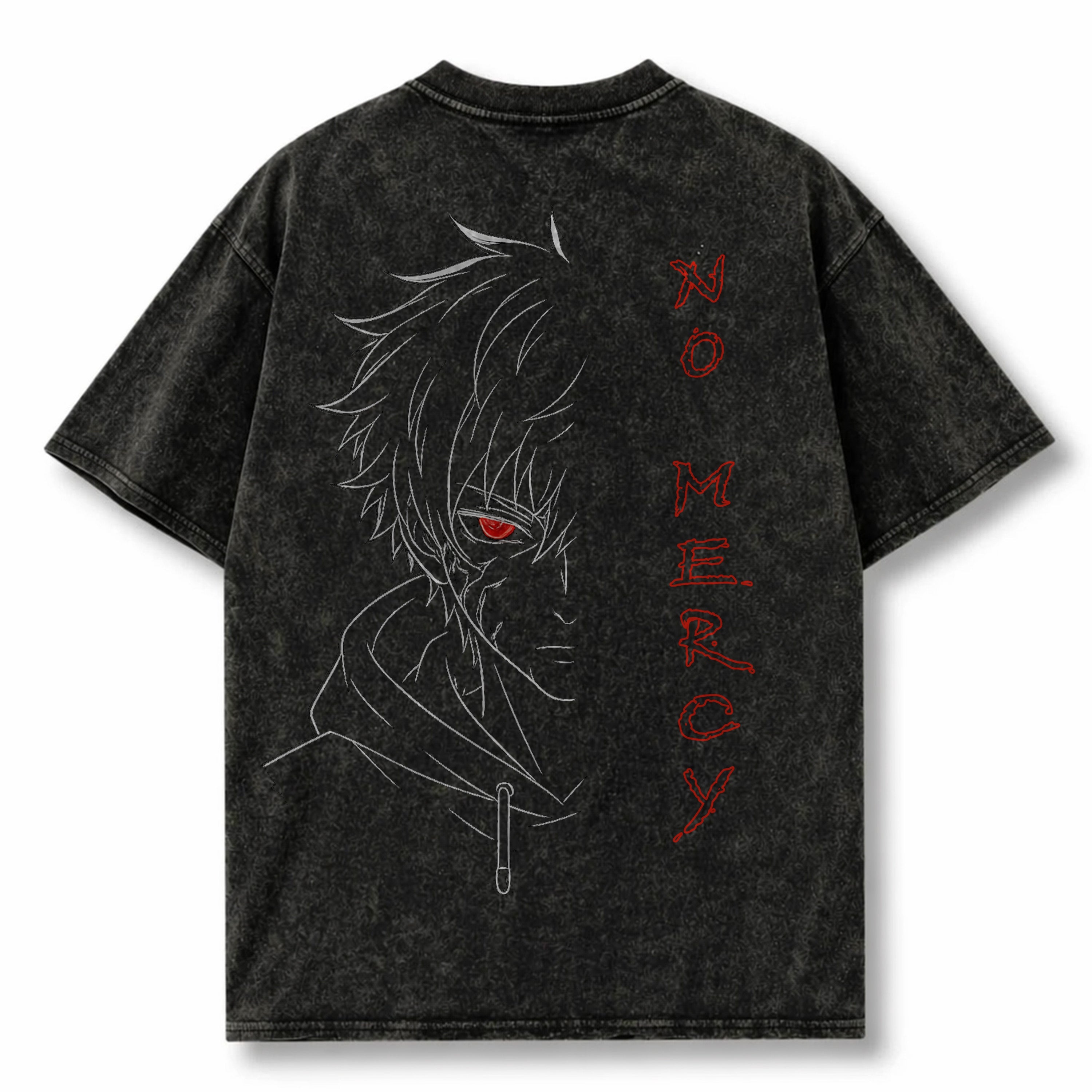 NO MERCY | WASHED OVERSIZE SHIRT