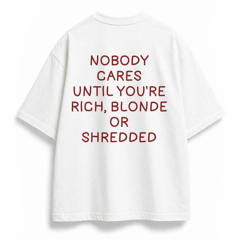 OVERSIZE SHIRT | RICH BLONDE SHREDDED