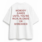 OVERSIZE SHIRT | RICH BLONDE SHREDDED